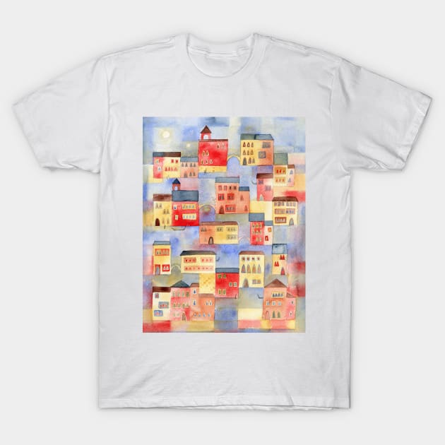 Venice watercolor T-Shirt by NicSquirrell